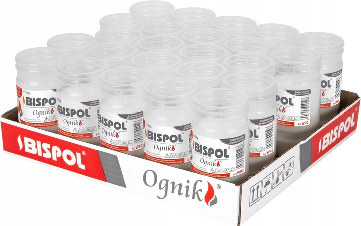 Wkłady do zniczy zalewane BISPOL WP2 48h 24szt