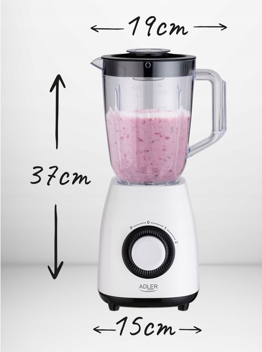 BLENDER KIELICHOWY MIKSER 1,5L 1000W ADLER AD 4085