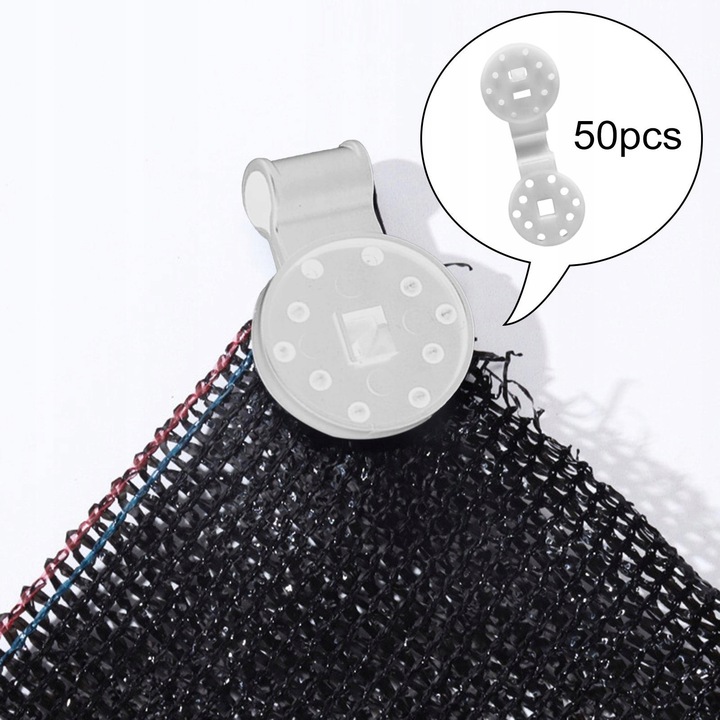 50 sztuk klipsów do tkanin zacieniających, zacisków do markiz, klipsów do