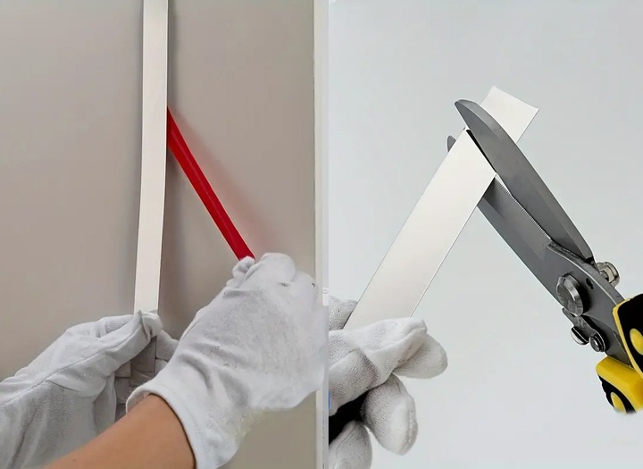 Listwy Chrom Taśma Ozdobna Samoprzylepna Srebrna Dekoracyjna Lustro 2cm 10m