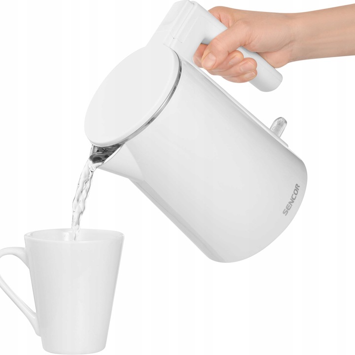 Czajnik elektryczny Sencor SWK 0155WH 1500 W 1 l biały