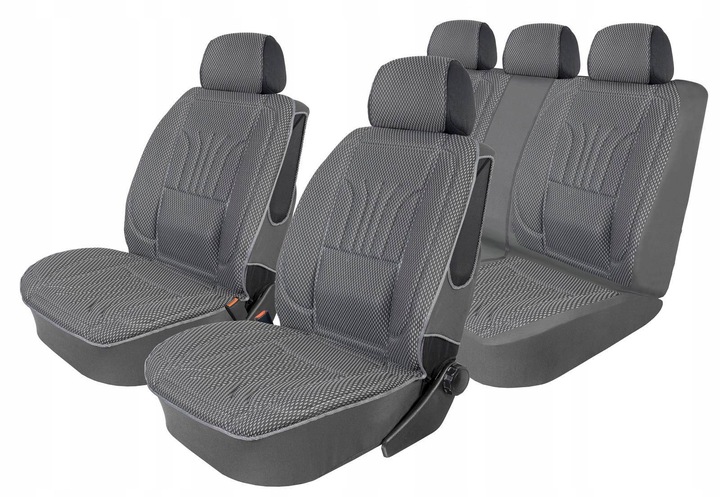 POKROWCE SAMOCHODOWE PROFILOWANE NA FOTELE GRUBE TŁOCZONE ANATOMICZNE