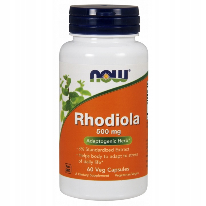 NOW Foods Rhodiola Rosea Różaniec Górski 500mg 60vegecaps