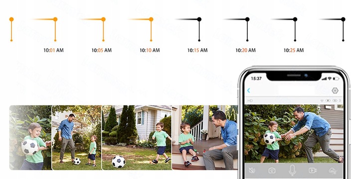 Zewnętrzna obrotowa kamera IP 2w1 8X ZOOM 2x 4MPx WIFI 2K