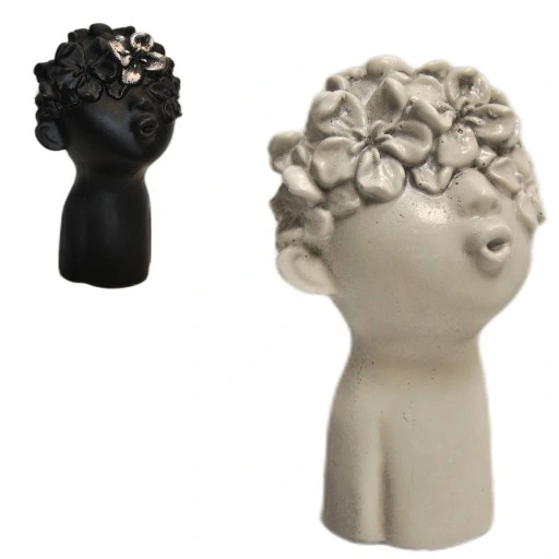 MAŁA FIGURKA GIPSOWA GŁOWA OZDOBA DO OGRODU DOMU NA PREZENT PODARUNEK