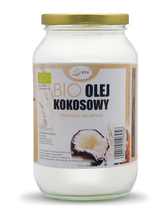 Olej kokosowy nierafinowany do smażenia 900 ml
