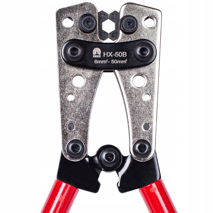 Zaciskarka do Końcówek Praska do Kabli Konektorów Tulejek 6-50mm2 HEX NEKU