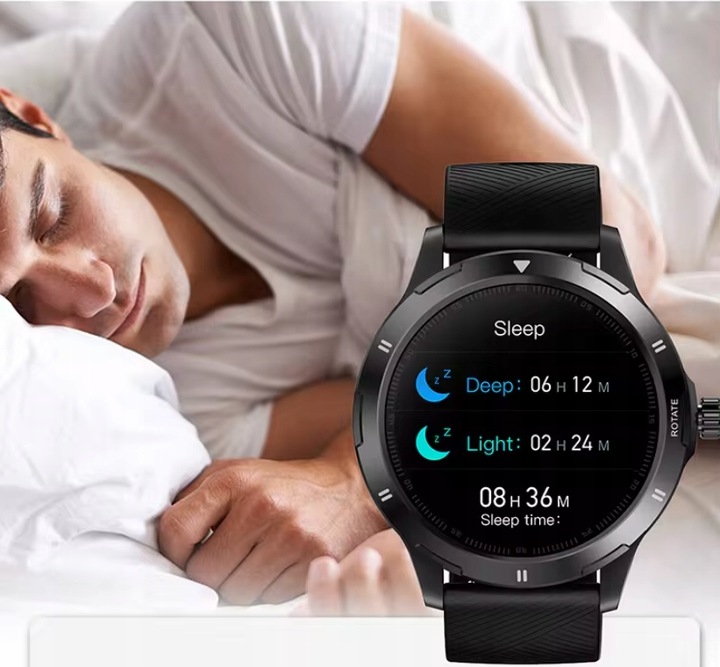 ZEGAREK SMARTWATCH SPORTOWY ROZMOWY MĘSKI DAMSKI POLSKIE MENU CZARNY