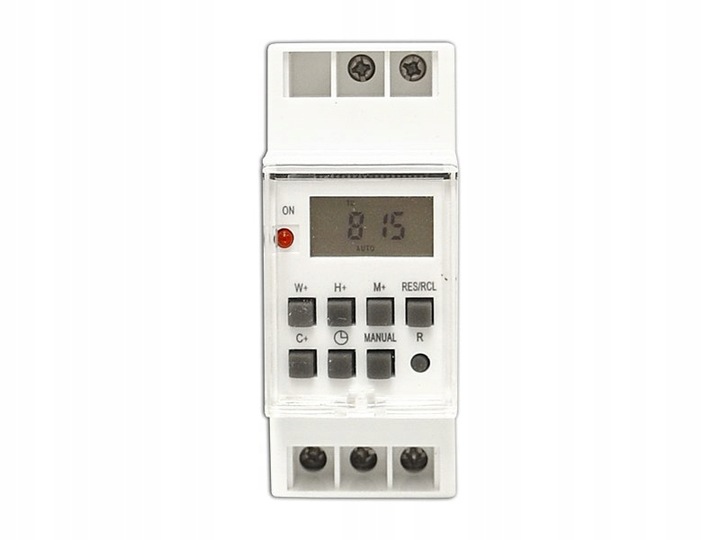 PROGRAMATOR WŁĄCZNIK WYŁĄCZNIK CZASOWY NA SZYNĘ