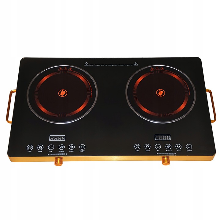 KUCHENKA PŁYTA GRZEWCZA PODWÓJNA DWUPALNIKOWA PRZENOŚNA 4000W ELEKTRYCZNA