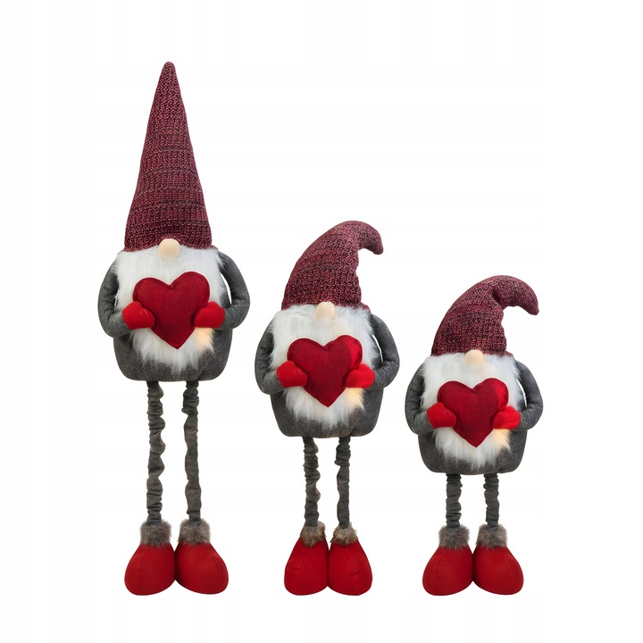 SKRZAT ŚWIĄTECZNY TELESKOPOWY KRASNAL GNOM REGULOWANE NOGI DUŻY XXL 115 CM