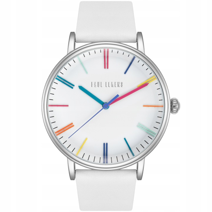Zegarek damski Paul Lorens 12445A-3C1 skórzany pasek - kolorowa tarcza +BOX