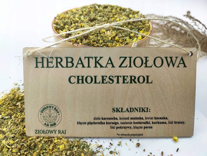 Zioła Na Cholesterol Trójglicerydy Miażdżyca 500g Karczoch Mniszek Kurkuma