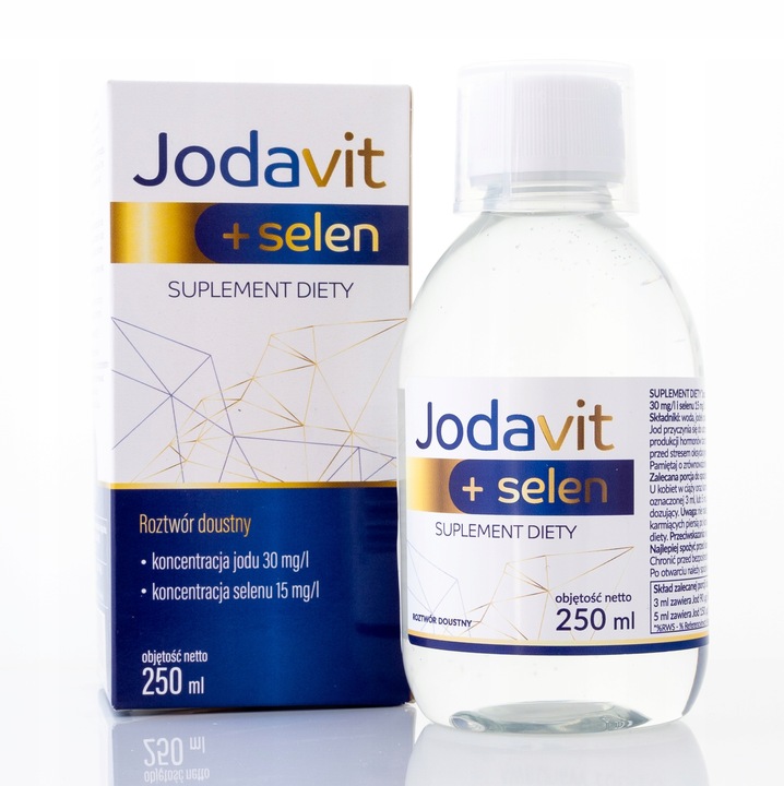JOD + selen JODAVIT 250 ml Jodavita PŁYN na tarczycę jodek potasu tarczyca