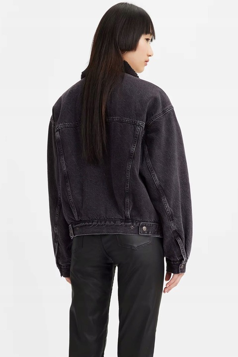 Damska kurtka Levi's dżinsowa z podszewką ze sztucznego futra | R. XS