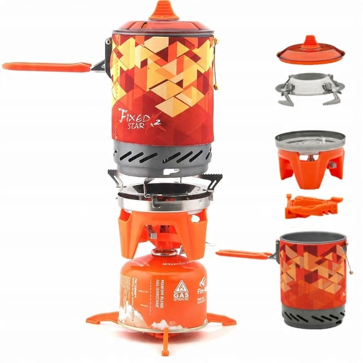 Kuchenka turystyczna Fire-Maple FMS-X2 orange palnik z garnkiem PIEZO