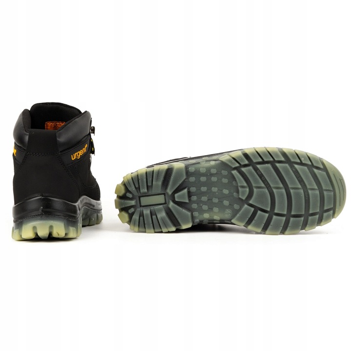 Buty męskie trzewiki obuwie robocze z podnoskiem URGENT 114S1 czarne 43