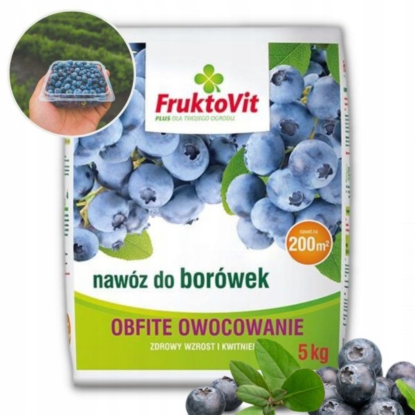Nawóz granulowany do borówek FruktoVit Plus 5 kg