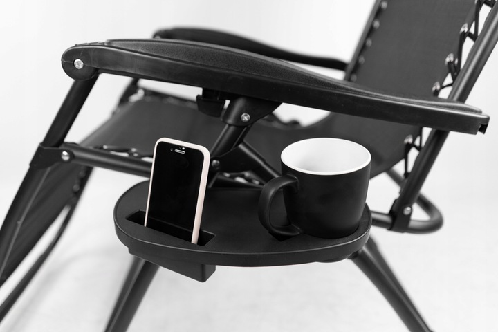 LEŻAK PLAŻOWY FOTEL OGRODOWY ZERO GRAVITY SKŁADANY KRZESŁO 2W1 PROGARDEN