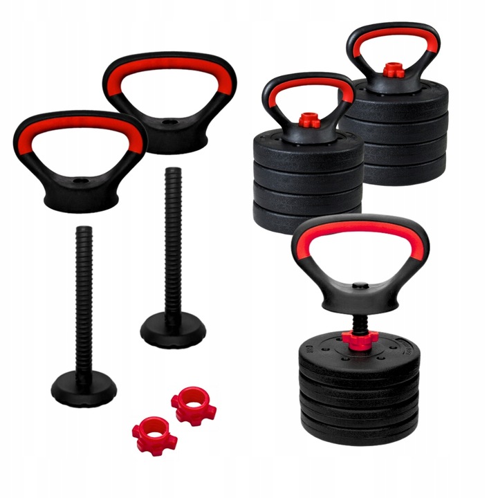 Hantle 20kg 2x10kg + kettlebell