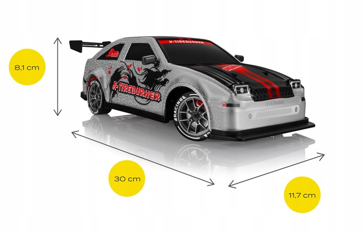 Samochód Auto RC DRIFT DRIFTING ZDALNIE STEROWANY 20km/h + TOR DO DRIFTU