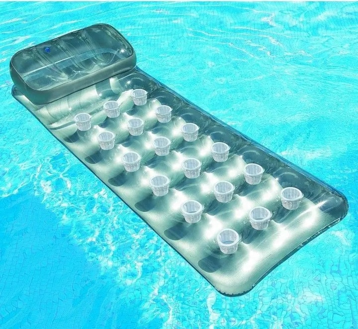 Materac do Pływania Dmuchany Plażowy z Zagłówkiem Intex 58894 MODEL 2025