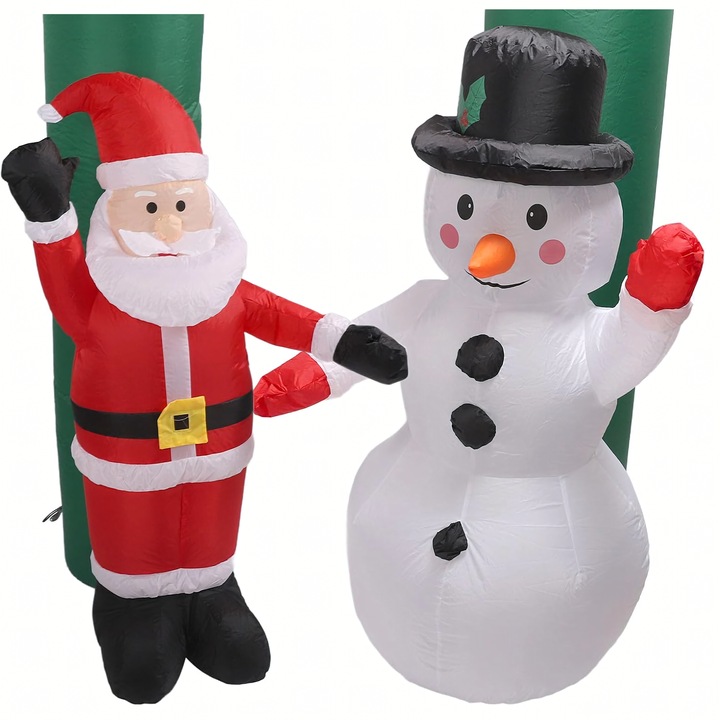 250x200cm MIKOŁAJ BAŁWAN DMUCHANY BRAMKA ŚWIĄTECZKA NADMMUCHIWANA LED