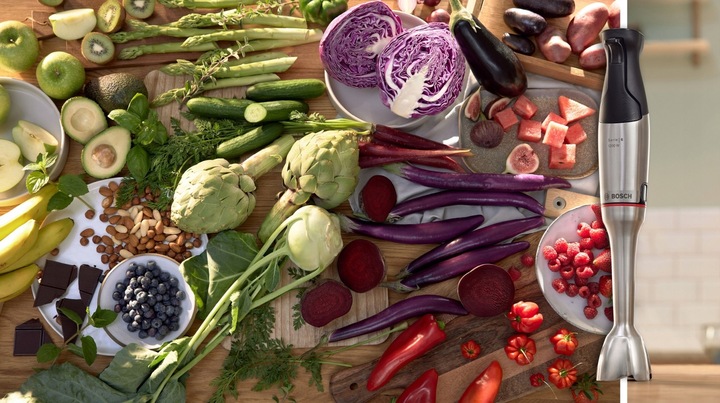 Blender ręczny Bosch MSM6M820 Mocny 1200W Rozdrabniacz Kubek QuattroBlade