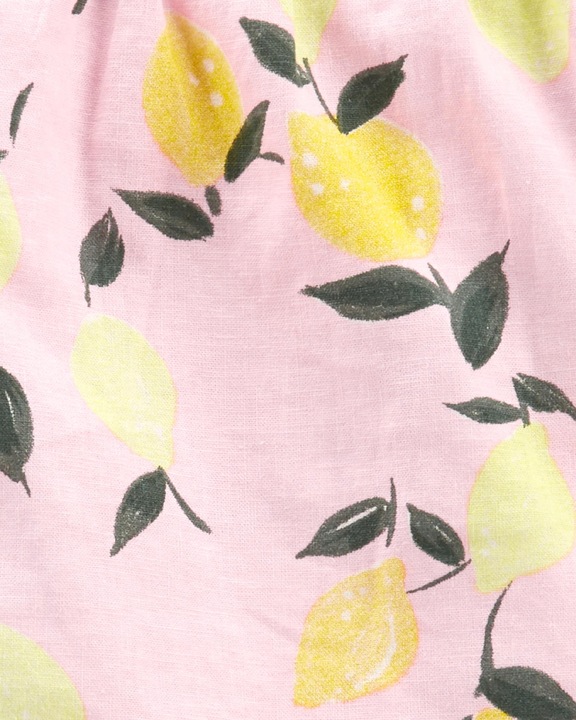 Carters Zestaw 2-el. Lniany top szorty Cytryny