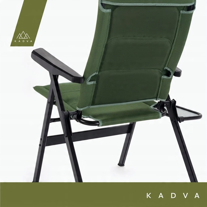 Krzesło turystyczne KADVA CAMPchair 3.0 zielony OS Aluminiowa Rama