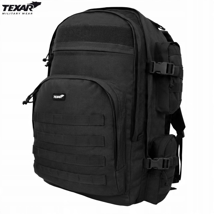 Plecak Turystyczny Taktyczny Wojskowy Duży GRIZZLY TEXAR 65L MOLLE CZARNY