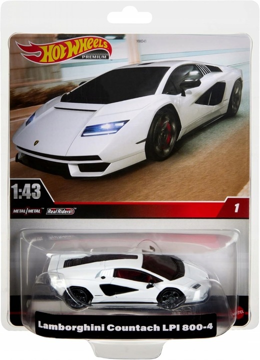 Hot Wheels Premium Lamborghini Countach LPI 800-4 1:43