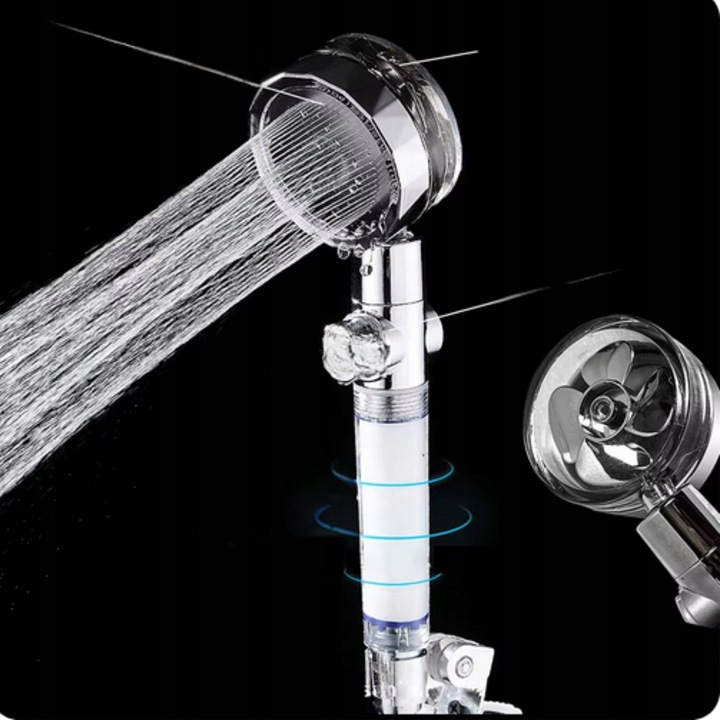 Słuchawka prysznicowa z wężem Oszczędna z filtrem Uchwyt bez wiercenia ECO