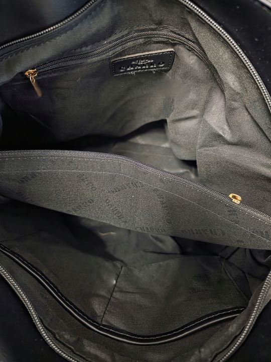 Torebka Damska Listonoszka Shopper Duża Torba na Ramię Worek CH6686 Czarna