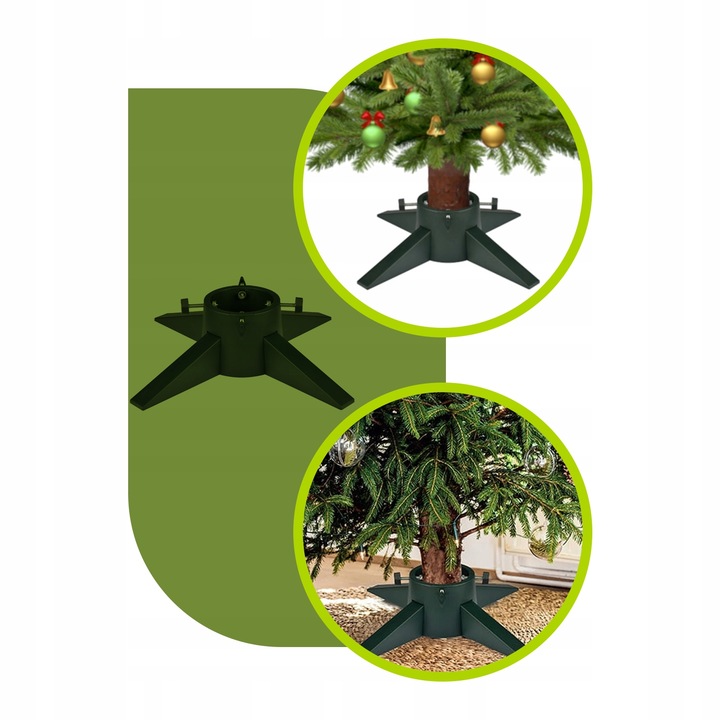 STOJAK CHOINKOWY Z POJEMNIKIEM NA WODĘ 1L PODSTAWKA POD CHOINKĘ DRZEWKO