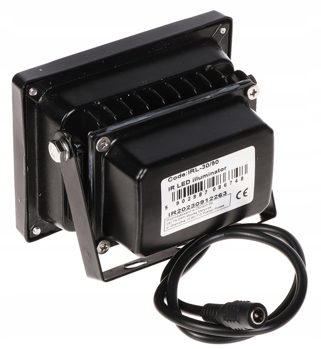 ZEWNĘTRZNY OŚWIETLACZ REFLEKTOR PODCZERWIENI IR 30 m DO KAMER