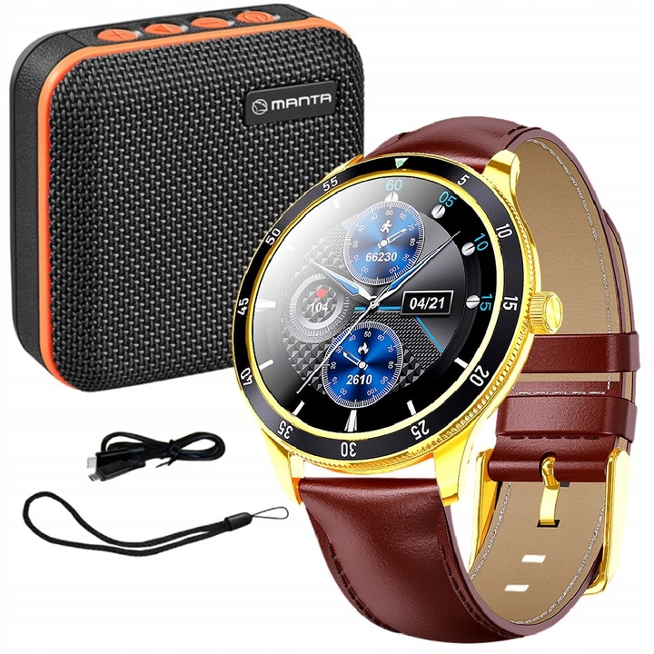 MANTA ZESTAW SMARTWATCH GŁOŚNIK BLUETOOTH SPK01GO