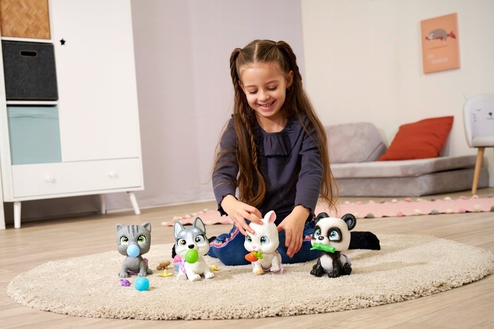 PAMPER PETZ INTERAKTYWNA PANDA PIJE SIKA 20 CM PIELUSZKOWY GANG SMOCZEK AKC