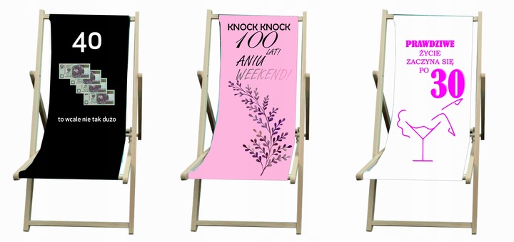 Leżak Leżaki z Nadrukiem Nadruk +Projekt REKLAMA