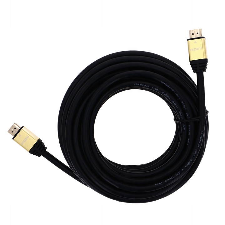 KABEL PRZEWÓD HDMI - HDMI 2.0 10M UHD 2160P 4K 60Hz 3D 48bit 18GBPS HDR 10M