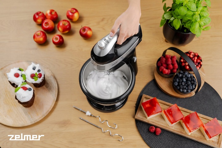 MIKSER RĘCZNY ZELMER LEKKI ROBOT KUCHENNY 4 KOŃCÓWKI Z MISĄ 2,5L TURBO 700W