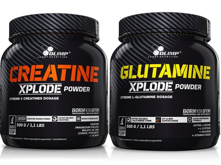 OLIMP CREATINE XPLODE 500g+GLUTAMINE XPLODE 500g