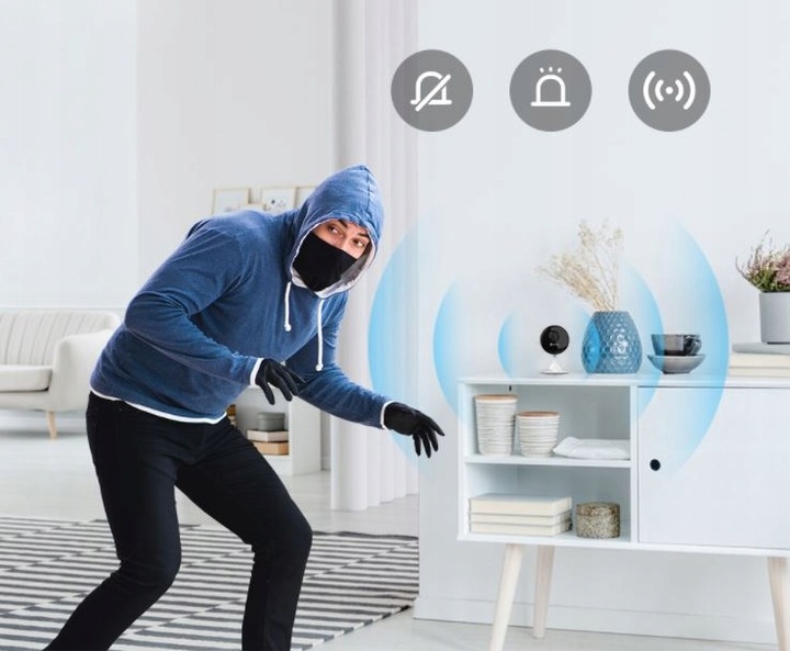 Kamera WiFi C1C-B EZVIZ FHD Mikrofon Głośnik Wewnętrzna magnetyczna