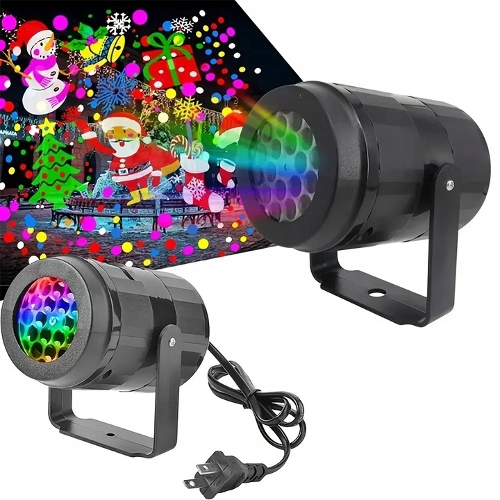 Projektor laserowy świąteczny led rzutnik wewnętrzny i zewnętrzny PREZENT