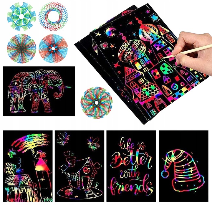 Spirograf Zestaw Do Rysowania 3D Dla Dzieci Szablony Gratis Kreatywna