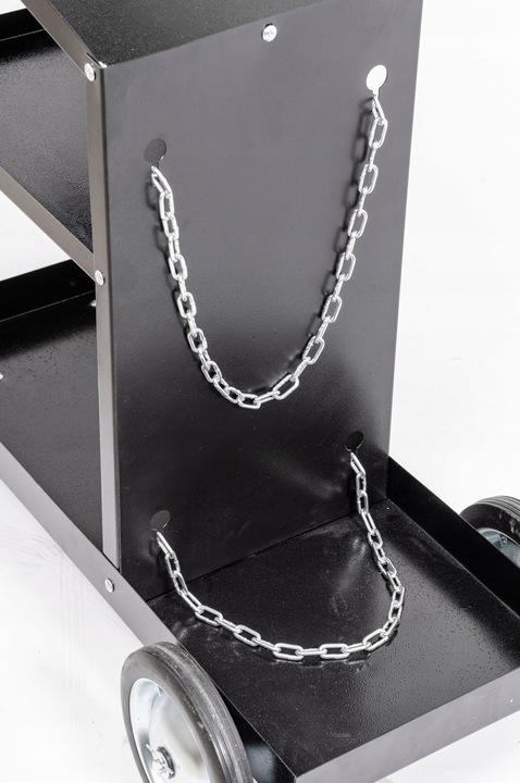 Wózek spawalniczy DEDRA do spawarki Półka na butle Stabilny Mobilny 4 półki