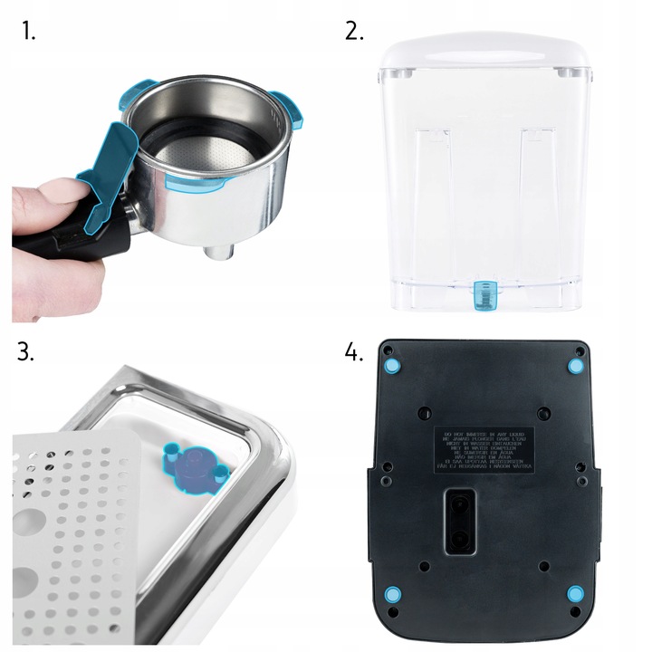 Kolbowy ekspres ciśnieniowy Yoer Breve 1100 W biały