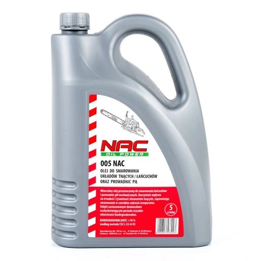 Olej do Smarowania Łańcucha i Prowadnicy NAC 5L