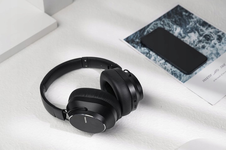 Tonsil Słuchawki Bezprzewodowe R65BT Bluetooth Nauszne ANC CZARNE +Mikrofon