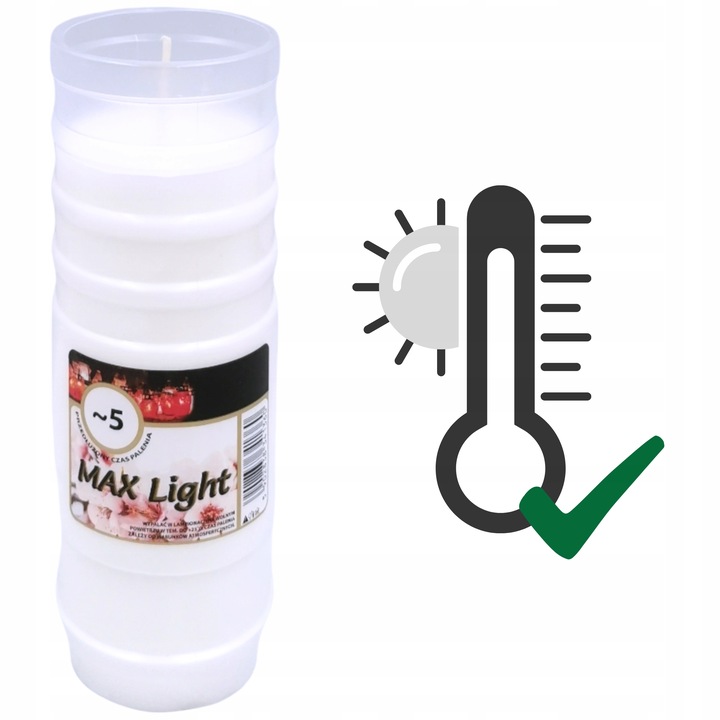 Wkłady do zniczy Znicze olejowe Całoroczne 5 dni 120h Max Light 16szt